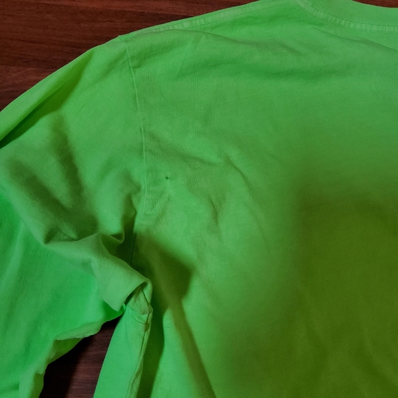 Ecocycle Long Sleeve Tee Shirt Size L Neon Green New - Picture 10 of 11